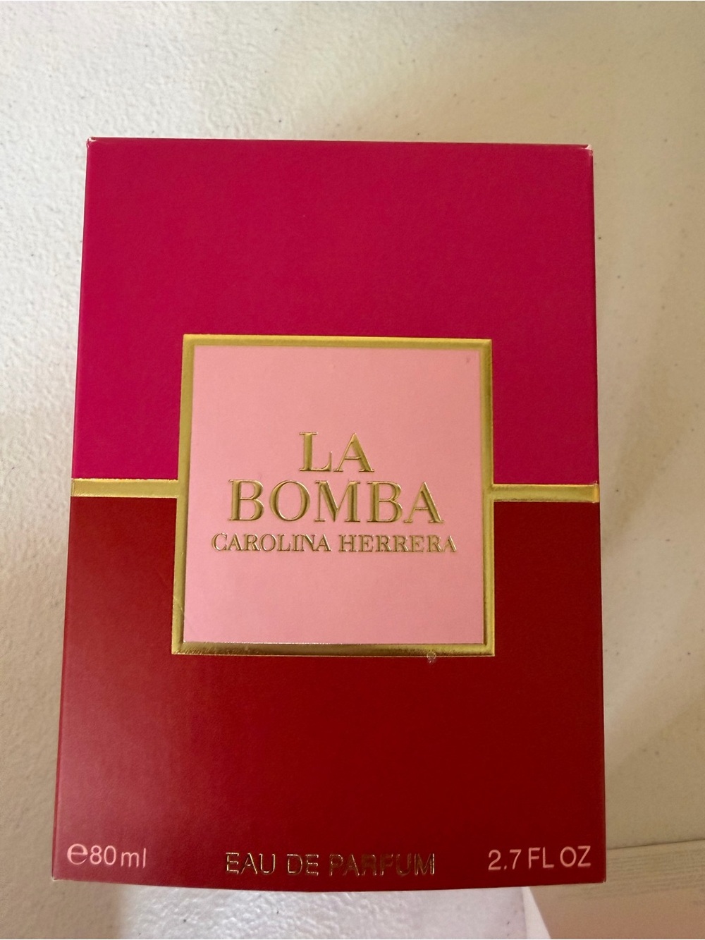 Carolina Herrera La Bomba Pink and Red Box